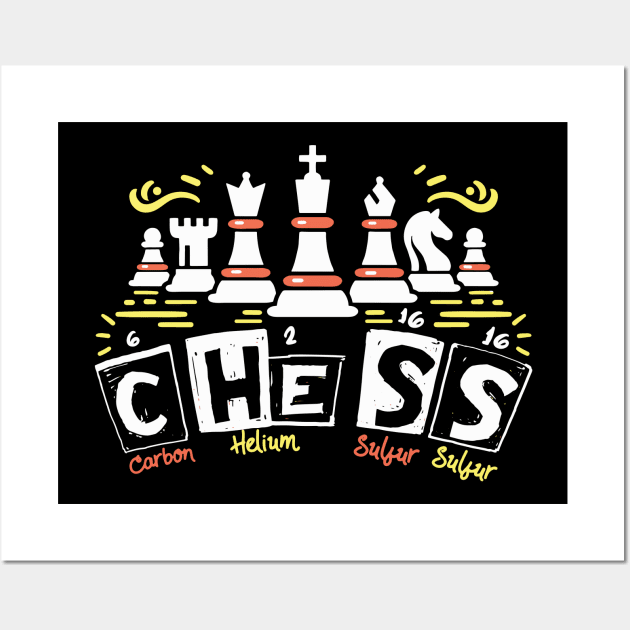 Chess Periodic Table Wall Art by maxdax